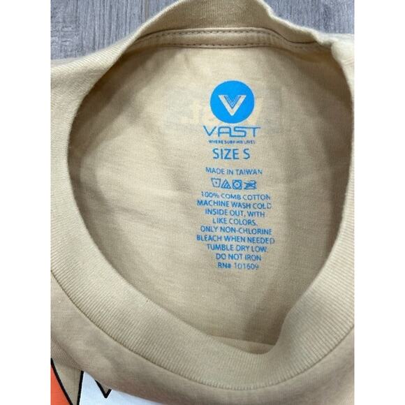 NWT VastLife Mens Yogi Fro Graphic T-Shirt Short Sleeve Crew Neck Brown Size S - Picture 6 of 9